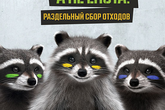 Яркая социальная кампания "Наша забота, а не енота!" призывает белорусов сортировать отходы